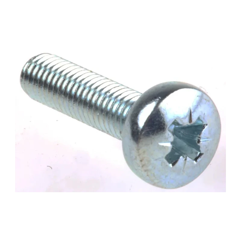 RS PRO Pozidriv Pan Steel Machine Screw 20 mm M5 553-633