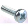 RS PRO Pozidriv Pan Steel Machine Screw 20 mm M5 553-633