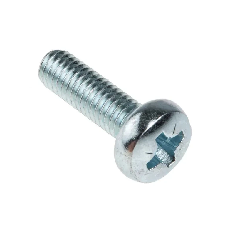 RS PRO Pozidriv Pan Steel Machine Screw M6 Thread Length 20 mm Passivated Zinc Plated 553-699