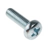 RS PRO Pozidriv Pan Steel Machine Screw M6 Thread Length 20 mm Passivated Zinc Plated 553-699