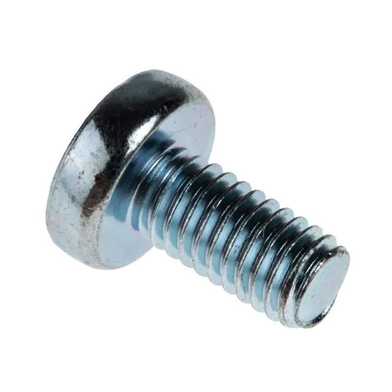 RS PRO Pozidriv Pan Steel Machine Screw M6 Thread 12 mm Length Bright Zinc Plated 553-677