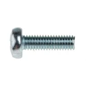 RS PRO Pozidriv Pan Steel Machine Screw M6 Thread Length 20 mm Passivated Zinc Plated 553-699