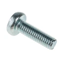 RS PRO Pozidriv Pan Steel Machine Screw M6 Thread Length 20 mm Passivated Zinc Plated 553-699
