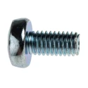 RS PRO Pozidriv Pan Steel Machine Screw M6 Thread 12 mm Length Bright Zinc Plated 553-677