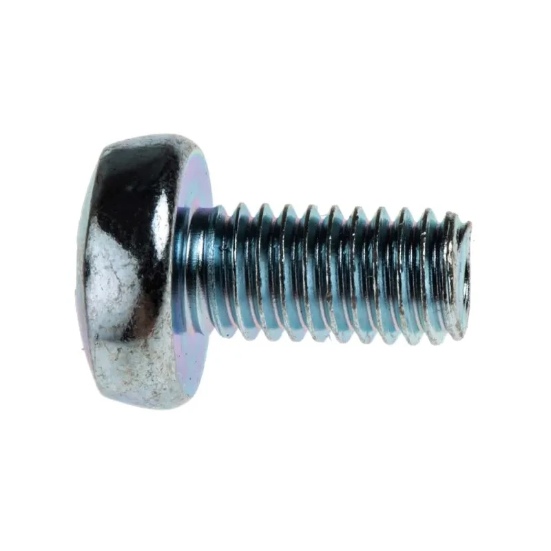 RS PRO Pozidriv Pan Steel Machine Screw M6 Thread 12 mm Length Bright Zinc Plated 553-677
