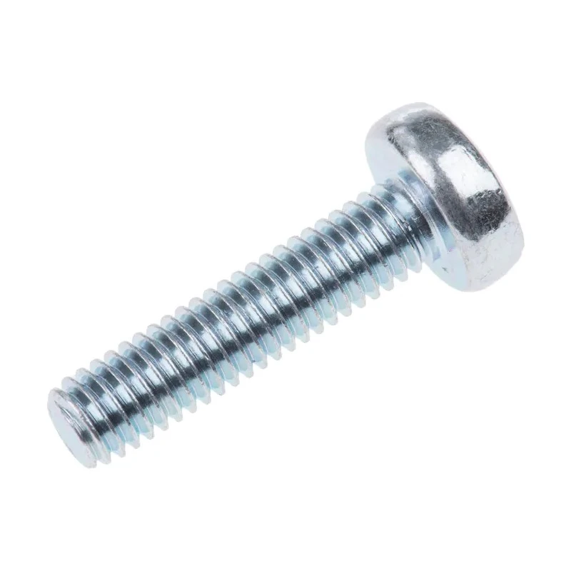 RS PRO Steel Pozidriv Pan Head Machine Screw M6 Thread 25 mm Length 553-706