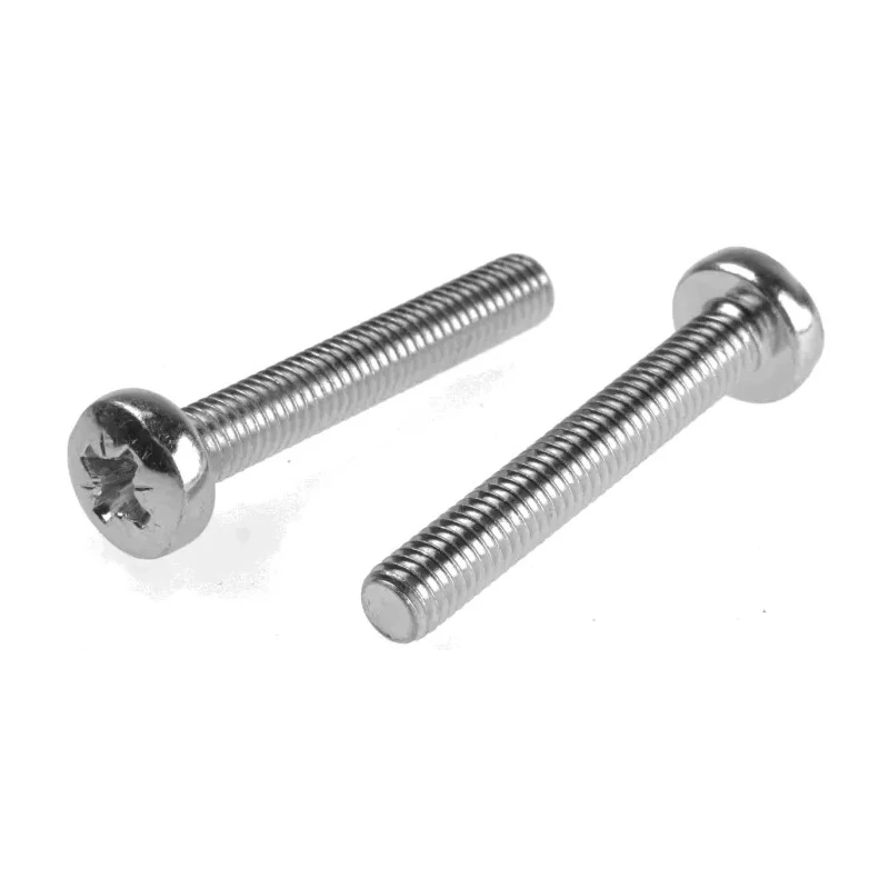 RS PRO Pozidriv Pan Steel Machine Screw 40 mm M6 553-712