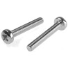RS PRO Pozidriv Pan Steel Machine Screw 40 mm M6 553-712