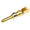 TE Connectivity Male Crimp Circular Connector Contact, Contact Size 8, Wire Size 12, 14 AWG, 50A, 600V, Gold over 213845-4