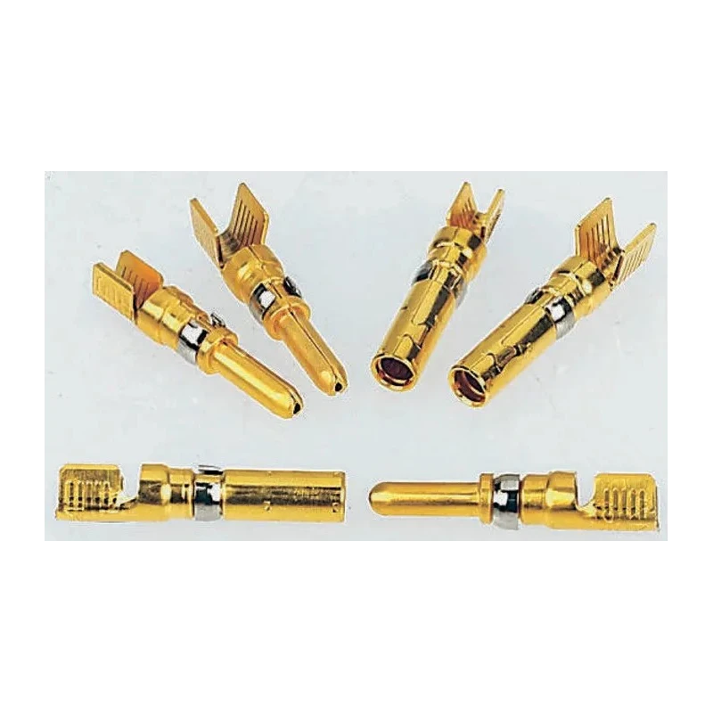 TE Connectivity Male Crimp Circular Connector Contact 16 AWG, Wire Size 10, 8 AWG, 600V, 50A Current, Copper 213841-3