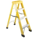 RS PRO Fibreglass 4 Steps Step Ladder 1m Platform Height, Aluminium Rungs, EN 131 Compliant, Load Capacity 150kg 553-838