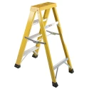 RS PRO Fibreglass 4 Steps Step Ladder 1m Platform Height, Aluminium Rungs, EN 131 Compliant, Load Capacity 150kg 553-838