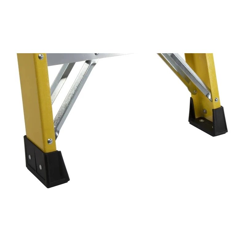 RS PRO Fibreglass 4 Steps Step Ladder 1m Platform Height, Aluminium Rungs, EN 131 Compliant, Load Capacity 150kg 553-838