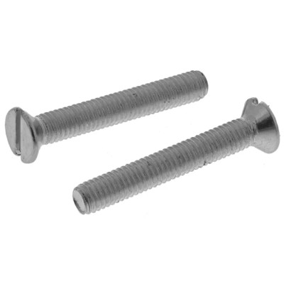 RS PRO Slot Countersunk Steel Machine Screw M3 Thread 20mm Length 553-863
