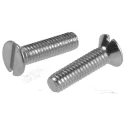 RS PRO Slot Countersunk Steel Machine Screw 16 mm M4 553-885