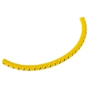 HellermannTyton Helagrip Slide-On Cable Marker, Black Legend "4", Yellow PVC Marker, 1-3 mm Cable Diameter, 901-10348