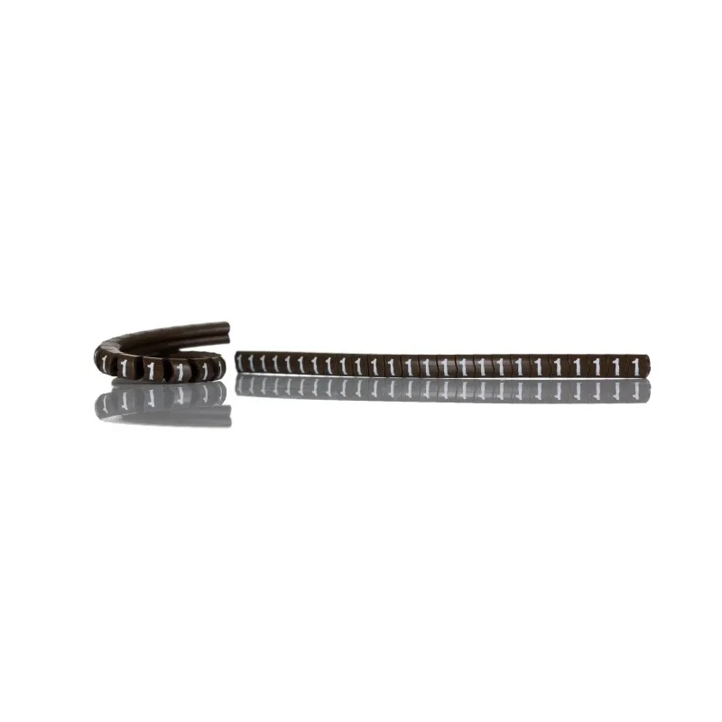 HellermannTyton Helagrip Slide-On Pre-Printed Cable Marker White Legend, 1 mm to 3 mm Cable Diameter, PVC 901-10345