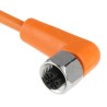 ifm electronic Sensor Actuator Cable Female 4 way M12 Connector to Unterminated Free End 10 m Cable EVT005