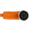 ifm electronic Sensor Actuator Cable Female 4 way M12 Connector to Unterminated Free End 10 m Cable EVT005