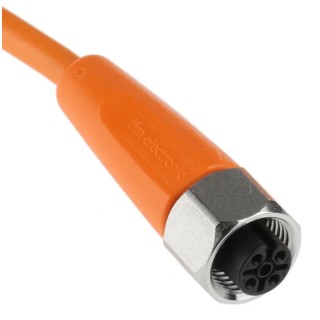 ifm electronic Female 4 Way M12 to Unterminated Free End Sensor Actuator Cable 10m Voltage 250, 300V AC EVT002