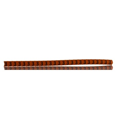 HellermannTyton Helagrip Slide-On Cable Marker Black Pre-Printed "3" for 2-5mm Cable Diameter 901-10359