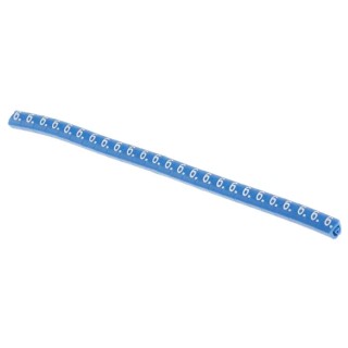 HellermannTyton Helagrip Slide-On Cable Marker, Pre-Printed Legend "6", White on Blue, PVC, 2-5mm Cable Diameter 901-10362