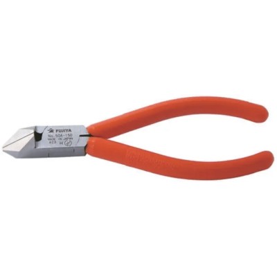 FUJIYA Diagonal Oblique Wire Cutter 150mm, Maximum Cutting Capacity 2.6mm 50A-150