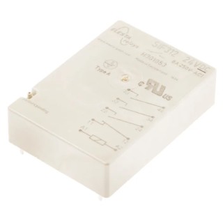 Elesta PCB Force Guided Relay with 24V DC Coil Voltage and Gold Plated Contacts SIF 312 24VDC