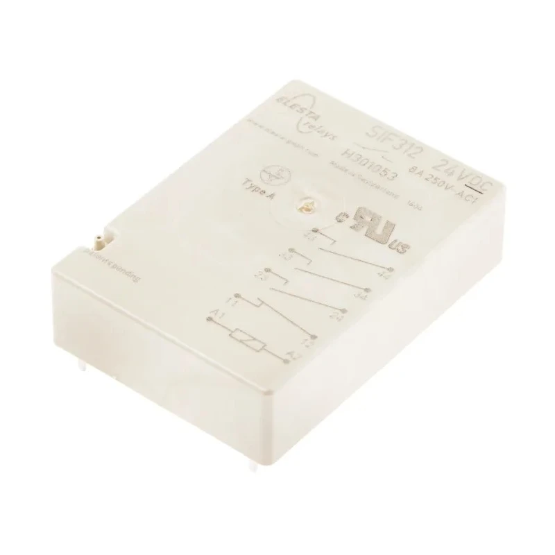 Elesta PCB Force Guided Relay with 24V DC Coil Voltage and Gold Plated Contacts SIF 312 24VDC