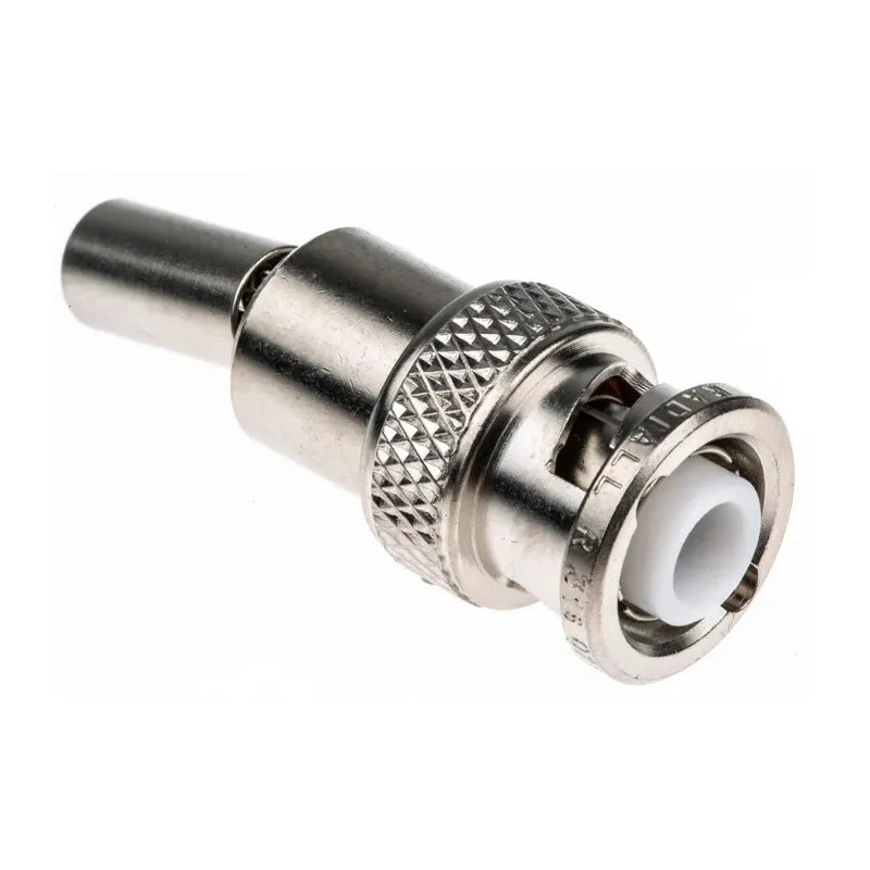 Radiall BNC Series Coaxial Connector Cable Male BNC, 50 Ω, Straight Body Crimp R316072000