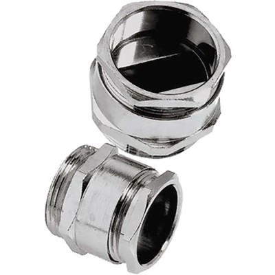 Lapp SKINDICHT Series Cable Gland, M32 Thread Size, Nickel-Plated Brass, 19.5-21.8mm Cable Diameter 52103040+59000430