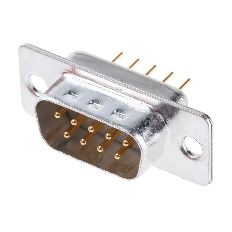 Cinch FD 9 Way Straight 2.76 mm Pitch Through Hole D-Sub Connector Male FDE-9P0L2TI2/1