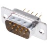 Cinch FD 9 Way Straight 2.76 mm Pitch Through Hole D-Sub Connector Male FDE-9P0L2TI2/1