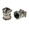 Lapp SKINDICHT Series 25 Cable Gland Nickel Plated Brass PG21 Thread Size, 15-20mm Cable Diameter, IP55 52004320+52003540