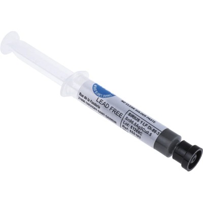 MBO Lead Free Solder Paste Sn96.5 Ag3 Cu0.5 Sirius 1 LF - Seringue Manu CRÈME SN96.5 AG3 CU0.5 SIRIUS 1 LF - SERINGUE MANU