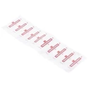 RS PRO Non-Reversible Temperature Sensitive Label 116 °C to 154 °C, 8 Levels, 18mm x 51mm 555-415