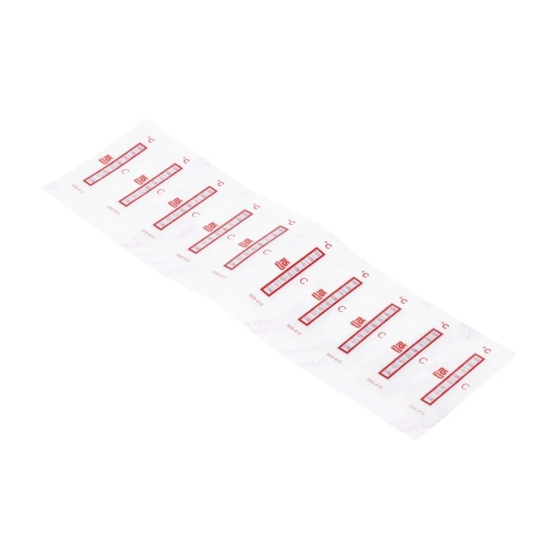 RS PRO Non-Reversible Temperature Sensitive Label 116 °C to 154 °C, 8 Levels, 18mm x 51mm 555-415