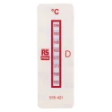 RS PRO Temperature Sensitive Label 160°C to 199°C 8 Levels 10 Labels Vertical Orientation Non-Reversible 555-421