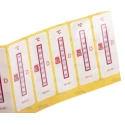 RS PRO Temperature Sensitive Label 160°C to 199°C 8 Levels 10 Labels Vertical Orientation Non-Reversible 555-421