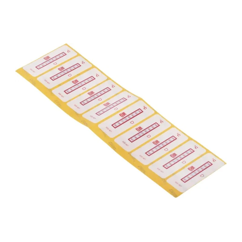 RS PRO Temperature Sensitive Label 160°C to 199°C 8 Levels 10 Labels Vertical Orientation Non-Reversible 555-421