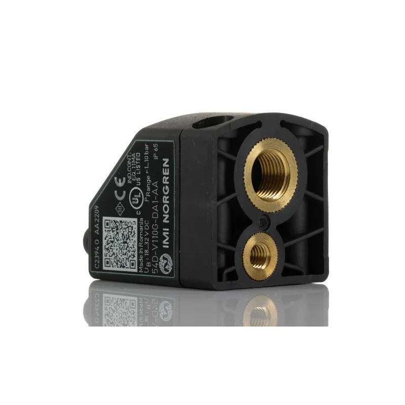 Norgren 54D Series Electronic Pressure Sensor Transistor Output IO-Link Interface -1 to 1 bar, ±0.5% 54D-V110G-DA1-AA