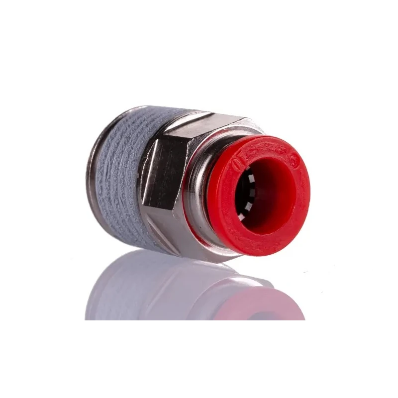 Norgren Pneufit C Series Pneumatic Female Fitting Threaded-to-Tube Connection 1/2 in R, Push-In 10 mm C01251048