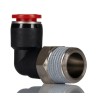 Norgren Pneufit C Series Female Pneumatic Fitting Nickel Plated Brass 3/8 in R C01470838