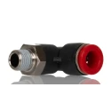 Norgren Pneumatic Fitting Nickel Plated Brass Threaded-to-Tube Connector Push In 8 mm R 1/8 10 bar C01470818