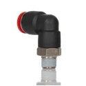 Norgren Pneumatic Fitting Nickel Plated Brass Threaded-to-Tube Connector Push In 8 mm R 1/8 10 bar C01470818