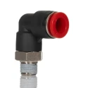 Norgren Pneumatic Fitting Nickel Plated Brass Threaded-to-Tube Connector Push In 8 mm R 1/8 10 bar C01470818