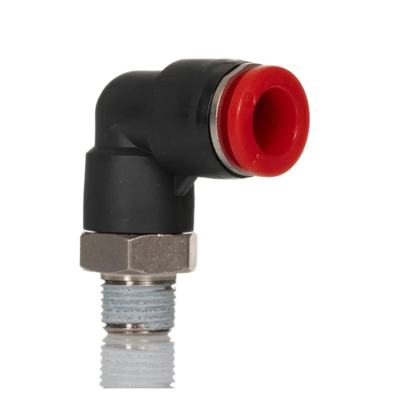 Norgren Pneumatic Fitting Nickel Plated Brass Threaded-to-Tube Connector Push In 8 mm R 1/8 10 bar C01470818