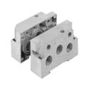 Norgren Manifold End Base V70424-B5C, Series V7, 1 Station, G1/4 Port, Die Cast Aluminium Body, Czech Republic