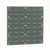 RS PRO Polypropylene Louvre Panel Storage Unit 457 mm Width x 438 mm Height Grey 555-471