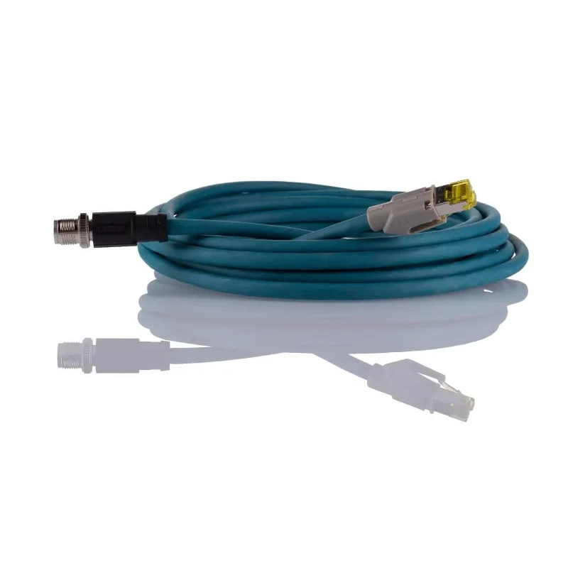 Phoenix Contact Cat6a Ethernet Cable 8 Core, Shielded Polyethylene Jacket, Blue, 5 m, Terminated CAT6a Network Cable Cat6a